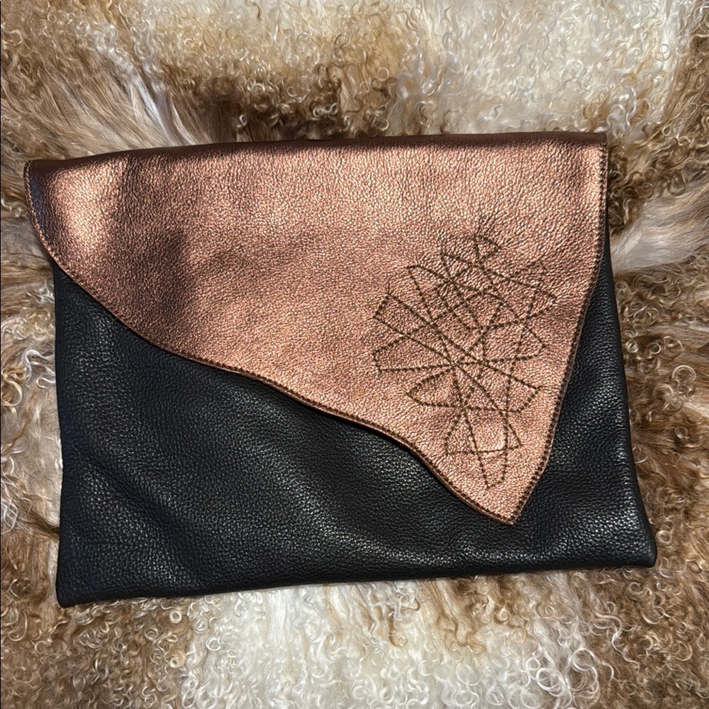 Black and Copper Clutch by Molly G.
